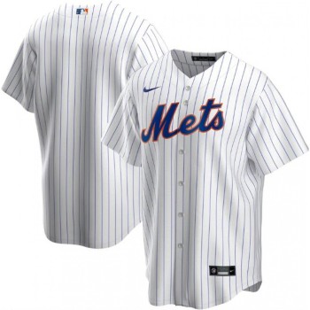 Men's New York Mets Blank White Cool Base Stitched Jersey
