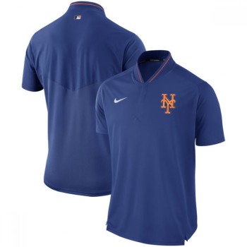 Men's New York Mets Royal Authentic Collection Elite Performance Polo Men's New York Mets Royal Authentic Collection Elite Performance Polo