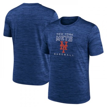 Men's New York Mets Royal Velocity Practice Performance T-Shirt Men's New York Mets Royal Velocity Practice Performance T-Shirt