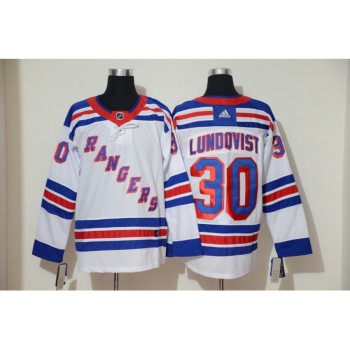 Men's New York Rangers #30 Henrik Lundqvist White Stitched NHL Jersey Men's New York Rangers #30 Henrik Lundqvist White Stitched NHL Jersey