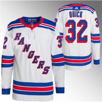 Men's New York Rangers #32 Jonathan Quick White Stitched Jersey Men's New York Rangers #32 Jonathan Quick White Stitched Jersey
