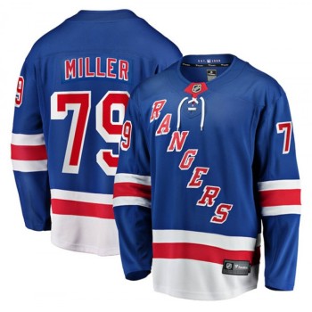 Men's New York Rangers #79 K'Andre Miller Blue Home Stitched Jersey Men's New York Rangers #79 K'Andre Miller Blue Home Stitched Jersey