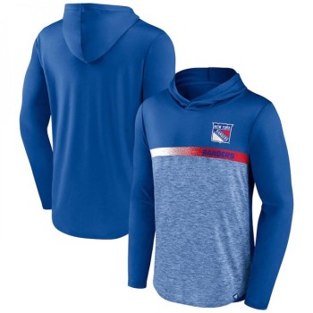 Men's New York Rangers Royal Podium Defender Pullover Hoodie Men's New York Rangers Royal Podium Defender Pullover Hoodie