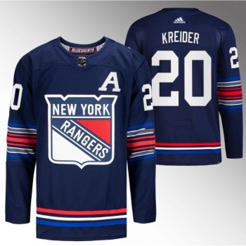 Men's New York Rangers #20 Chris Kreider Navy Stitched Jersey Men's New York Rangers #20 Chris Kreider Navy Stitched Jersey