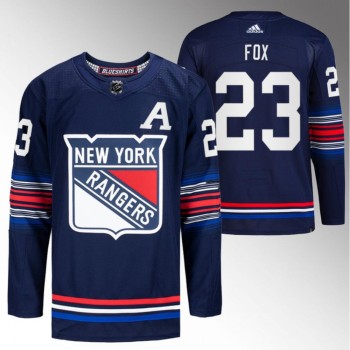 Men's New York Rangers #23 Adam Fox Navy Stitched Jersey Men's New York Rangers #23 Adam Fox Navy Stitched Jersey