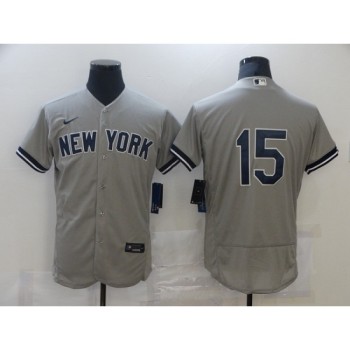 Men's New York Yankees #15 Thurman Munson Grey Flex Base Stitched Jersey Men's New York Yankees #15 Thurman Munson Grey Flex Base Stitched Jersey