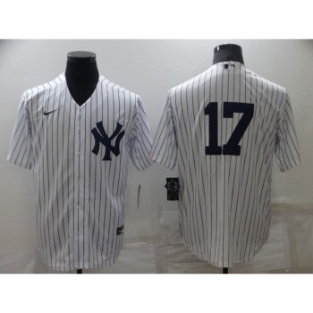 Men's New York Yankees #17 Aaron Boone White Cool Base Stitched Baseball Jersey Men's New York Yankees #17 Aaron Boone White Cool Base Stitched Baseball Jersey