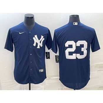 Men's New York Yankees #23 Don Mattingly Navy Cool Base Stitched Baseball Jersey Men's New York Yankees #23 Don Mattingly Navy Cool Base Stitched Baseball Jersey