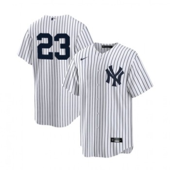 Men's New York Yankees #23 Don Mattingly White Cool Base Stitched Baseball Jersey Men's New York Yankees #23 Don Mattingly White Cool Base Stitched Baseball Jersey