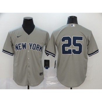Men's New York Yankees #25 Gleyber Torres Grey Cool Base Stitched MLB Jersey Men's New York Yankees #25 Gleyber Torres Grey Cool Base Stitched MLB Jersey
