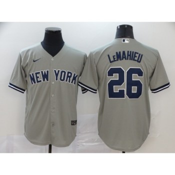 Men's New York Yankees #26 DJ LeMahieu Grey Cool Base Stitched MLB Jersey Men's New York Yankees #26 DJ LeMahieu Grey Cool Base Stitched MLB Jersey