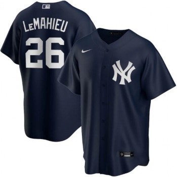 Men's New York Yankees #26 DJ LeMahieu Navy Cool Base Stitched Jersey Men's New York Yankees #26 DJ LeMahieu Navy Cool Base Stitched Jersey