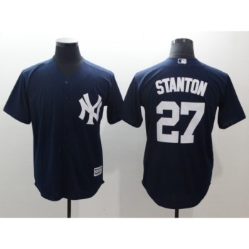 Men's New York Yankees #27 Giancarlo Stanton Navy Cool Base Stitched MLB Jersey Men's New York Yankees #27 Giancarlo Stanton Navy Cool Base Stitched MLB Jersey