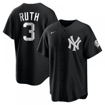 Men's New York Yankees #3 Babe Ruth Black Cool Base Stitched Jersey Men's New York Yankees #3 Babe Ruth Black Cool Base Stitched Jersey