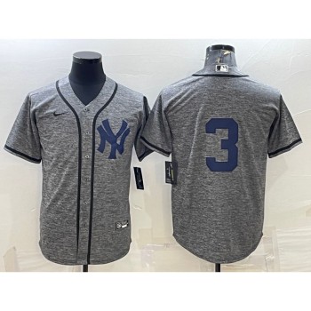 Men's New York Yankees #3 Babe Ruth Grey Stitched Jersey Men's New York Yankees #3 Babe Ruth Grey Stitched Jersey
