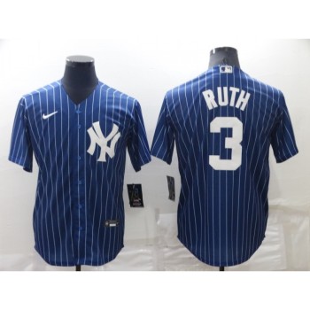 Men's New York Yankees #3 Babe Ruth Navy Cool Base Stitched Jersey Men's New York Yankees #3 Babe Ruth Navy Cool Base Stitched Jersey