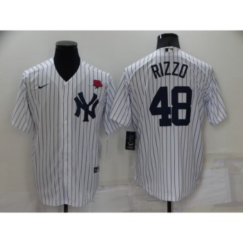 Men's New York Yankees #48 Anthony Rizzo White Cool Base Stitched Baseball Jersey Men's New York Yankees #48 Anthony Rizzo White Cool Base Stitched Baseball Jersey