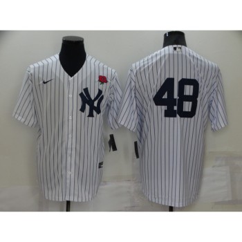 Men's New York Yankees #48 Anthony Rizzo White Cool Base Stitched Baseball Jersey Men's New York Yankees #48 Anthony Rizzo White Cool Base Stitched Baseball Jersey