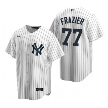 Men's New York Yankees #77 Clint Frazier White Cool Base Stitched Jersey Men's New York Yankees #77 Clint Frazier White Cool Base Stitched Jersey