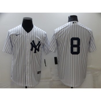 Men's New York Yankees #8 Yogi Berra White Cool Base Stitched Baseball Jersey Men's New York Yankees #8 Yogi Berra White Cool Base Stitched Baseball Jersey
