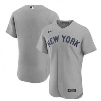 Men's New York Yankees Blank 2021 Grey Field of Dreams Flex Base Stitched Baseball Jersey Men's New York Yankees Blank 2021 Grey Field of Dreams Flex Base Stitched Baseball Jersey