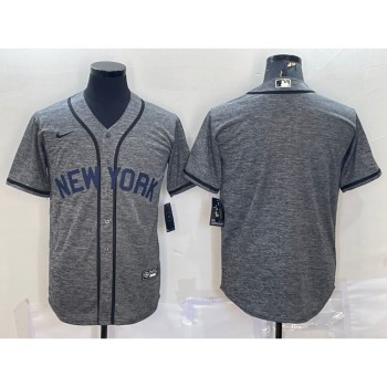 Men's New York Yankees Blank Grey Cool Base Stitched Jersey Men's New York Yankees Blank Grey Cool Base Stitched Jersey