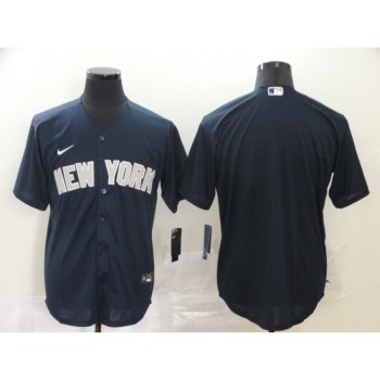 Men's New York Yankees Navy Cool Base Stitched MLB Jersey Men's New York Yankees Navy Cool Base Stitched MLB Jersey