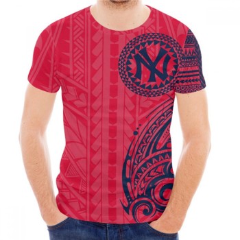 Men's New York Yankees Red/Navy T-Shirt Men's New York Yankees Red/Navy T-Shirt