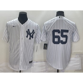 Men's New York Yankees #65 Nestor Cortes White Cool Base Stitched Baseball Jersey Men's New York Yankees #65 Nestor Cortes White Cool Base Stitched Baseball Jersey