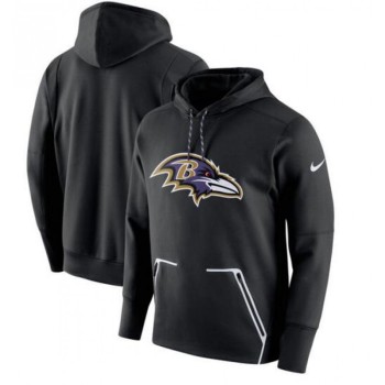 Men's Baltimore Ravens Black Champ Drive Vapor Speed Pullover Hoodie Men's Baltimore Ravens Black Champ Drive Vapor Speed Pullover Hoodie