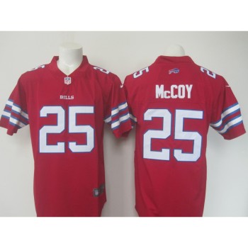 Men's Bills #25 LeSean McCoy Red Limited Rush Stitched NFL Jersey Men's Bills #25 LeSean McCoy Red Limited Rush Stitched NFL Jersey