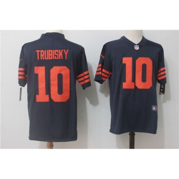 Men's Chicago Bears #10 Mitchell Trubisky Navy Blue Alternate Stitched NFL Vapor Untouchable Limited Jersey Men's Chicago Bears #10 Mitchell Trubisky Navy Blue Alternate Stitched NFL Vapor Untouchable Limited Jersey