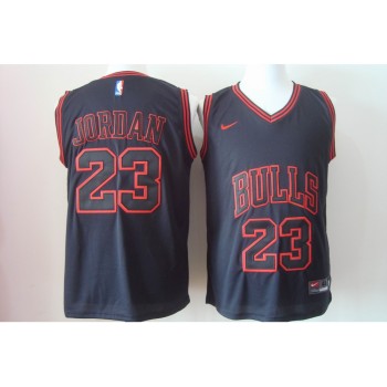 Men's Chicago Bulls #23 Michael Jordan 2017 Black Bulls Fashion Stitched NBA Jersey Men's Chicago Bulls #23 Michael Jordan 2017 Black Bulls Fashion Stitched NBA Jersey