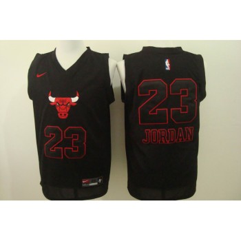 Men's Chicago Bulls #23 Michael Jordan Black Bull Head Fashion Stitched NBA Jersey Men's Chicago Bulls #23 Michael Jordan Black Bull Head Fashion Stitched NBA Jersey