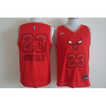 Men's Chicago Bulls #23 Michael Jordan Red Bull Head Fashion Stitched NBA Jersey Men's Chicago Bulls #23 Michael Jordan Red Bull Head Fashion Stitched NBA Jersey