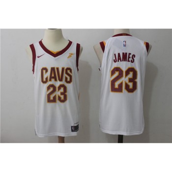 Men's Cleveland Cavaliers #23 LeBron James White Stitched NBA Jersey Men's Cleveland Cavaliers #23 LeBron James White Stitched NBA Jersey