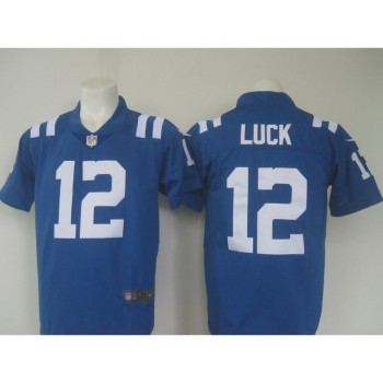 Men's Colts #12 Andrew Luck Blue Limited Rush Stitched NFL Jersey Men's Colts #12 Andrew Luck Blue Limited Rush Stitched NFL Jersey