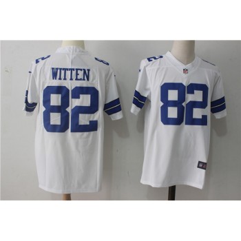 Men's Dallas Cowboys #82 Jason Witten White Stitched NFL Vapor Untouchable Limited Jersey