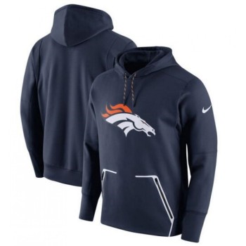 Men's Denver Broncos Navy Champ Drive Vapor Speed Pullover Hoodie Men's Denver Broncos Navy Champ Drive Vapor Speed Pullover Hoodie
