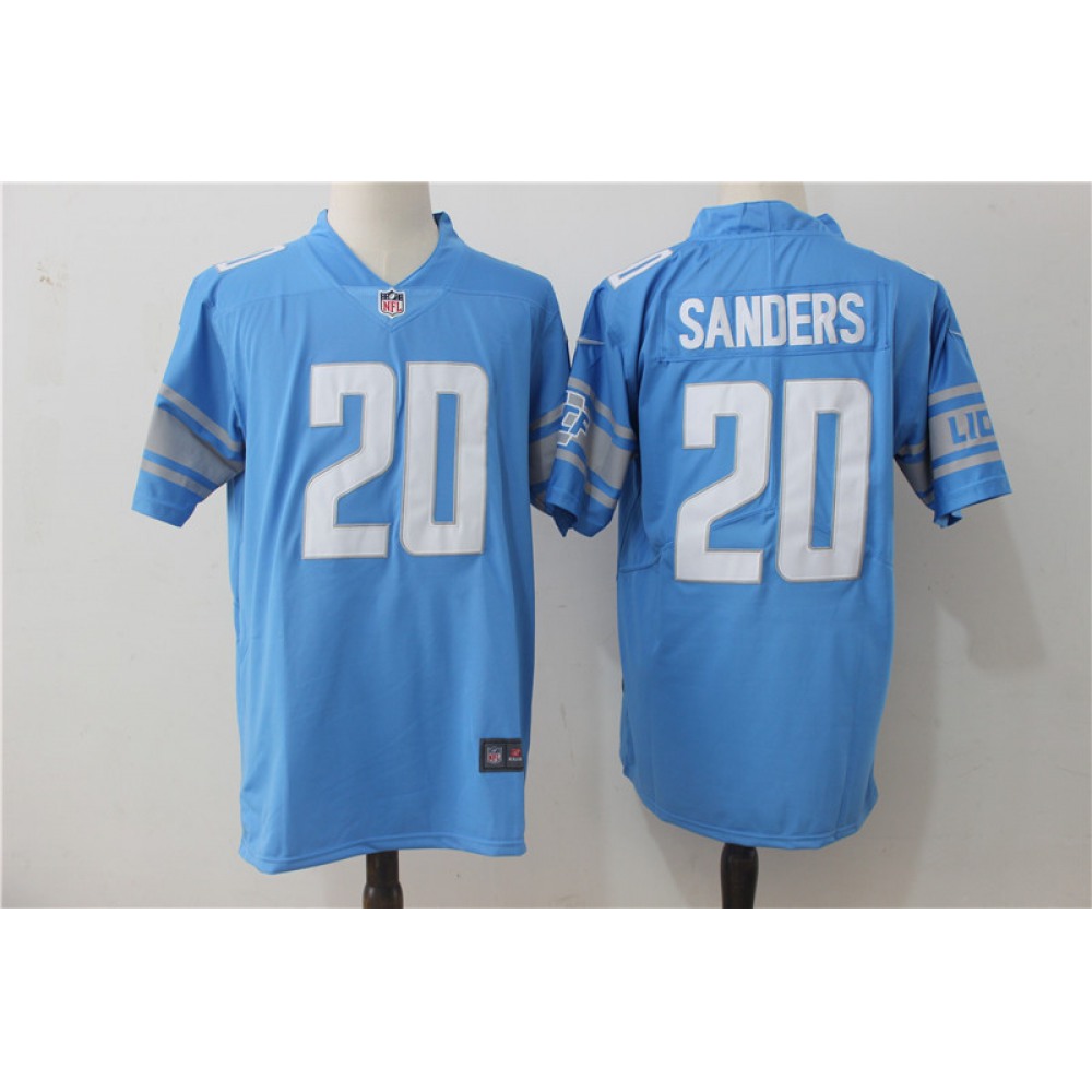 Men's Detroit Lions #20 Barry Sanders Blue Stitched NFL Vapor Untouchable Limited Jersey