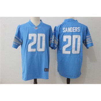 Men's Detroit Lions #20 Barry Sanders Blue Stitched NFL Vapor Untouchable Limited Jersey Men's Detroit Lions #20 Barry Sanders Blue Stitched NFL Vapor Untouchable Limited Jersey
