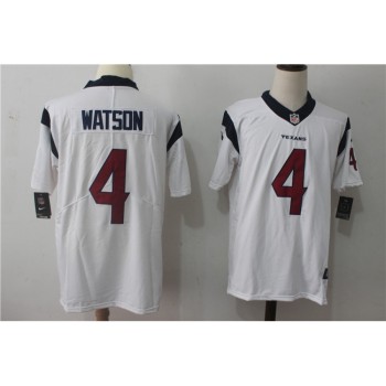 Men's Houston Texans #4 Deshaun Watson White Stitched NFL Vapor Untouchable Limited Jersey Men's Houston Texans #4 Deshaun Watson White Stitched NFL Vapor Untouchable Limited Jersey