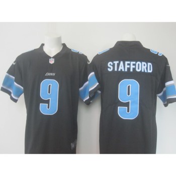 Men's Lions #9 Matthew Stafford Black Limited Rush Stitched NFL Jersey Men's Lions #9 Matthew Stafford Black Limited Rush Stitched NFL Jersey