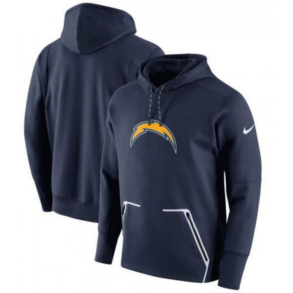Men's Los Angeles Chargers Navy Champ Drive Vapor Speed Pullover Hoodie