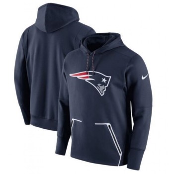 Men's New England Patriots Navy Champ Drive Vapor Speed Pullover Hoodie