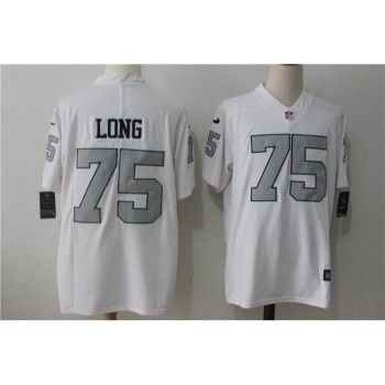 Men's Oakland Raiders #75 Howie Long White Stitched NFL Limited Rush Jersey Men's Oakland Raiders #75 Howie Long White Stitched NFL Limited Rush Jersey