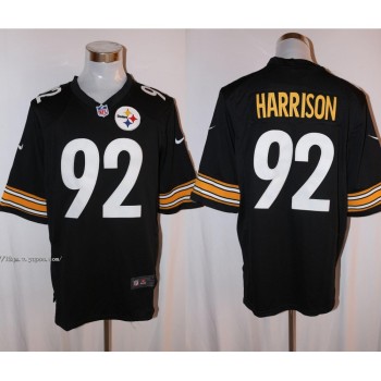 Men's Pittsburgh Steelers #92 James Harrison Black Stitched NFL Limited Jersey