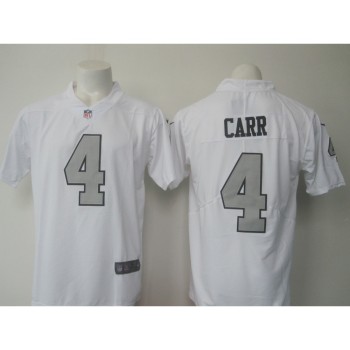 Men's Raiders #4 Derek Carr White Limited Rush Stitched NFL Jersey Men's Raiders #4 Derek Carr White Limited Rush Stitched NFL Jersey