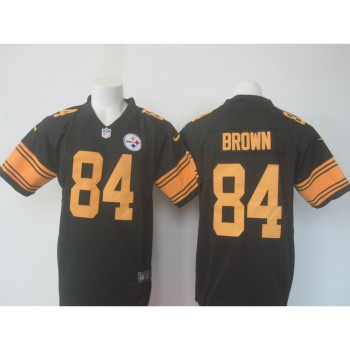 Men's Steelers #84 Antonio Brown Black Limited Rush Stitched NFL Jersey Men's Steelers #84 Antonio Brown Black Limited Rush Stitched NFL Jersey