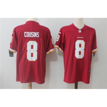 Men's Washington Redskins #8 Kirk Cousins Red Alternate Stitched NFL Vapor Untouchable Limited Jersey